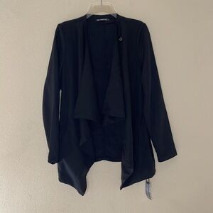 Blank NYC Women’s Cloud Nine Drape Lyocell Black Jacket Size S New